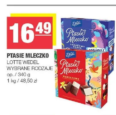 Ptasie Mleczko waniliowe E.Wedel promocja w SPAR