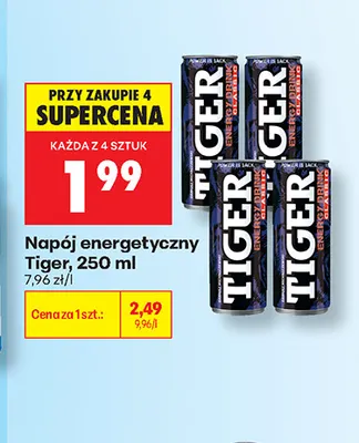 Napój energetyczny Tiger promocja w Biedronka