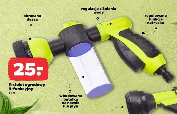 Pistolet ogrodowy 9-funkcyjny promocja w Netto