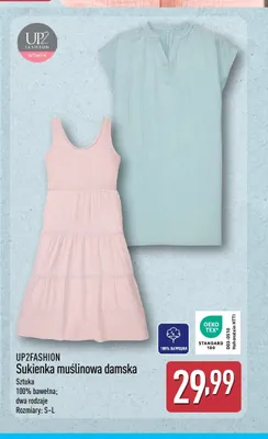 Sukienka muślinowa damska UP2Fashion promocja w Aldi