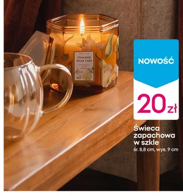 Świeca zapachowa w szkle śr. 8,8 cm wys. 9 promocja w Pepco