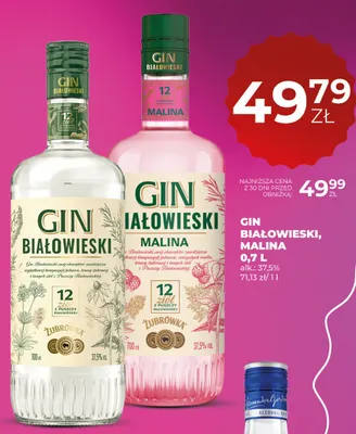 Gin Białowieski Malina promocja w Duży Ben