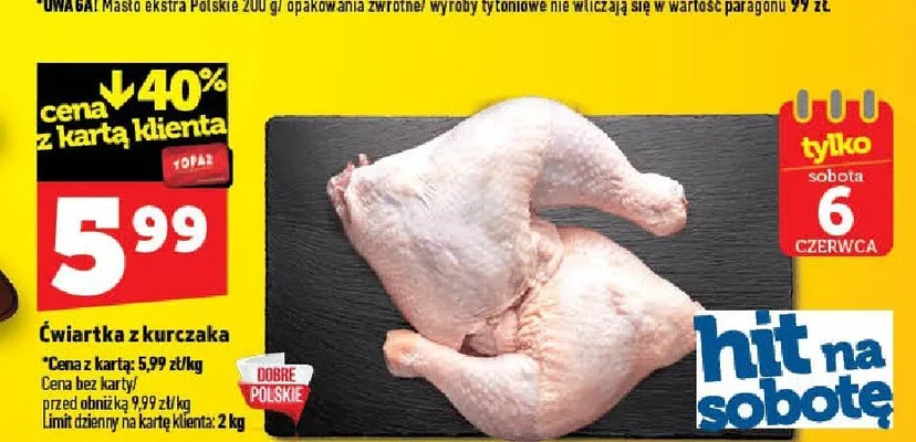 Ćwiartka z kurczaka promocja w TOPAZ