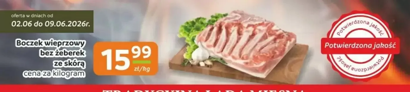Boczek wieprzowy bez żeberek ze skórą promocja w Gama