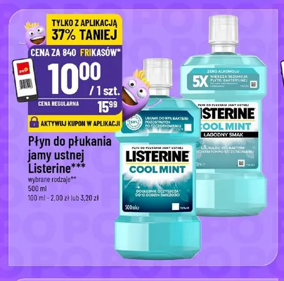 Płyn do płukania jamy ustnej Listerine promocja w POLOmarket