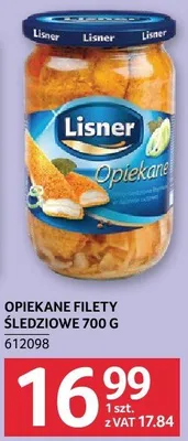 Opiekane filety śledziowe Lisner 700g promocja w Selgros