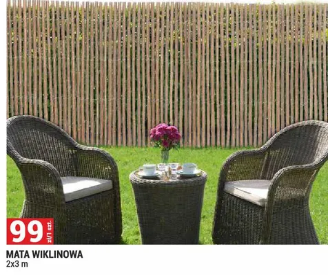 Mata wiklinowa 2x3m promocja w Merkury Market