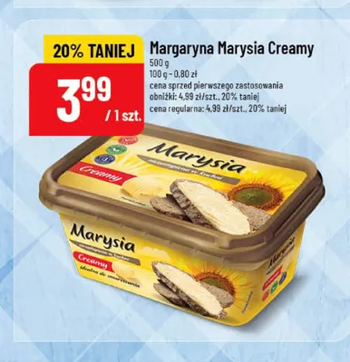 Margaryna Marysia Creamy promocja w POLOmarket