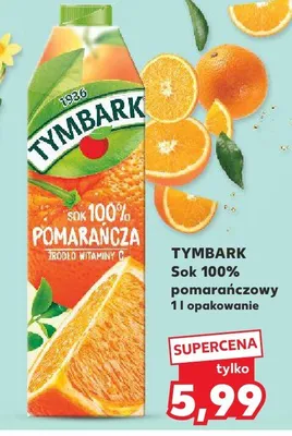 Sok 100% pomarańczowy promocja w Kaufland