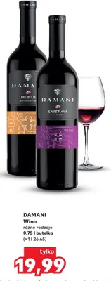 Wino różne rodzaje promocja w Kaufland