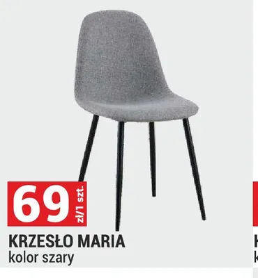 Krzesło Maria szare promocja w Merkury Market