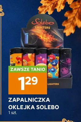 Zapalniczka oklejka Solebo promocja w Stokrotka