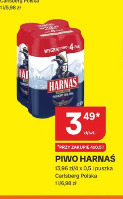 Piwo Harnaś promocja w Chorten
