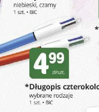 Długopis czterokolorowy BIC promocja w Marketvita