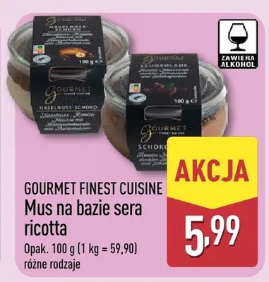 Mus na bazie sera ricotta różne rodzaje promocja w Aldi