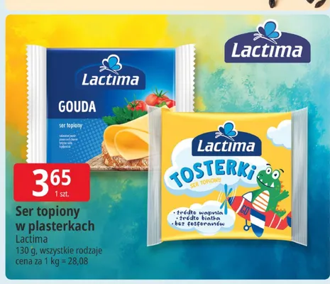 Ser topiony w plasterkach Lactima promocja w Leclerc