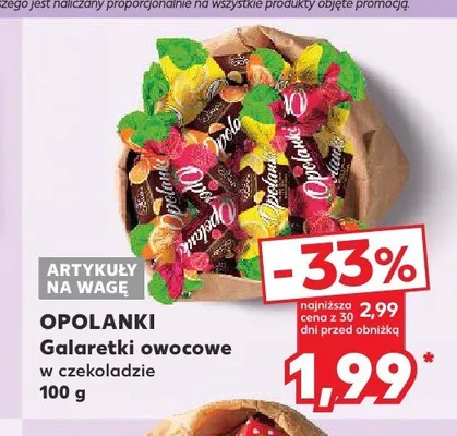 Galaretki owocowe w czekoladzie Opolanki promocja w Kaufland