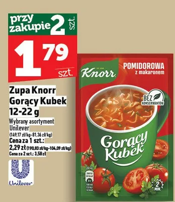 Zupa gorący kubek promocja w TOPAZ