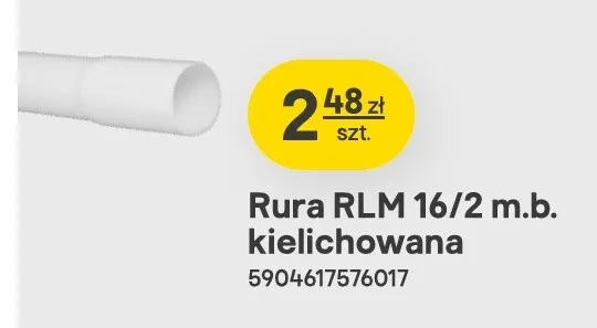 Rura Rlm 16/2 m.b. kielichowana promocja w Castorama