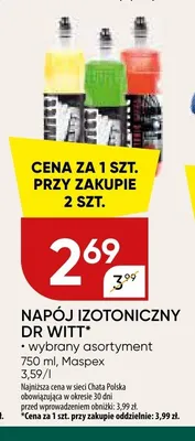 Napój izotoniczny Dr Witt promocja w Chata Polska