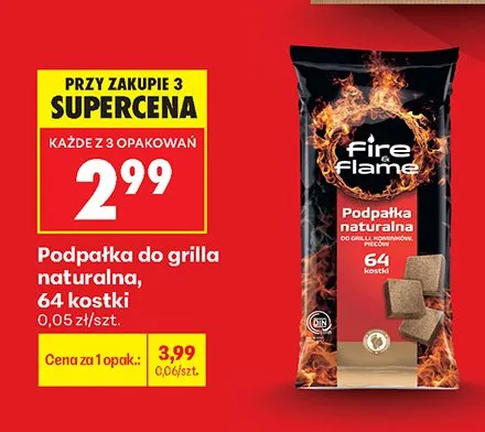 Podpałka do grilla naturalna promocja w Biedronka
