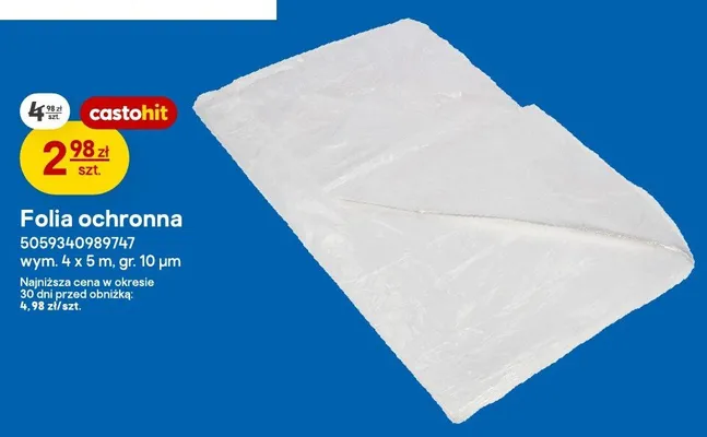 Folia ochronna Castohit promocja w Castorama