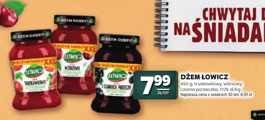 Dżem truskawkowy Łowicz promocja w Stokrotka