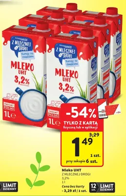 Mleko UHT 3,2% promocja w Intermarche