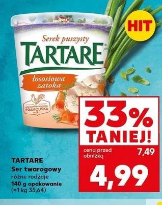 Ser twarogowy Tartare Łososiowa Zatoka promocja w Kaufland