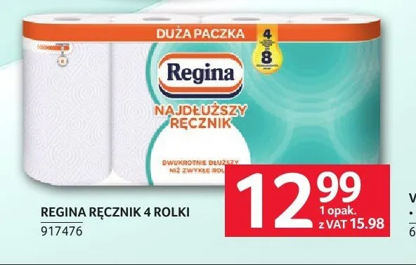 Ręcznik papierowy Regina Najdłuższy Ręcznik promocja w Selgros