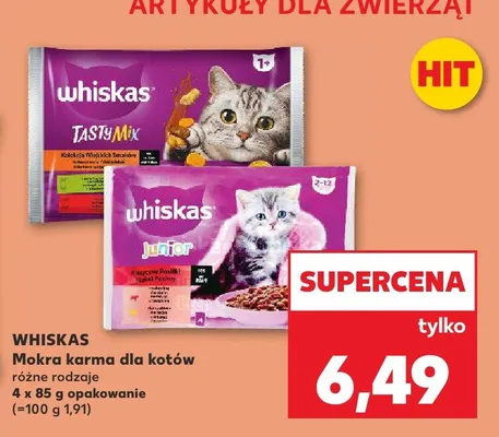 Mokra karma dla kotów różne rodzaje promocja w Kaufland