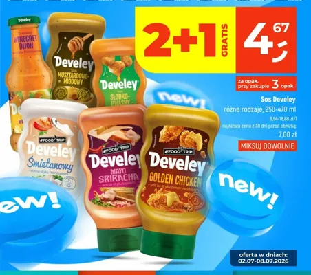Sos Słodko-Kwaśny Develey promocja w Dealz