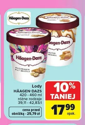 Lody Häagen-Dazs Salted Caramel promocja w Carrefour