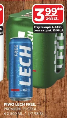 Piwo Lech Free Premium puszka promocja w Top Market