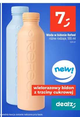 Woda w bidonie Refeel promocja w Dealz