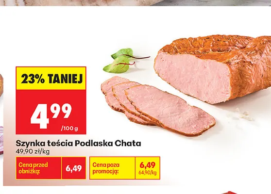 Szynka teścia Podlaska Chata promocja w Biedronka