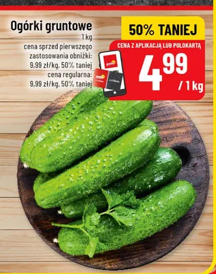 Ogórki gruntowe promocja w POLOmarket