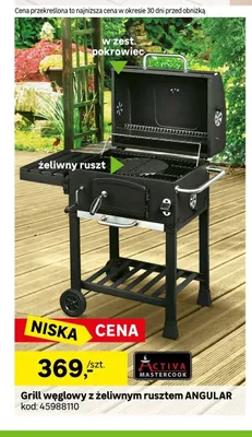 Grill węglowy Activa Mastercook Angular promocja w Leroy Merlin