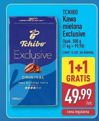 Kawa mielona Exclusive Tchibo promocja w Aldi