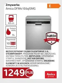 Zmywarka DFM41E6qlSMG Amica promocja w kakto.pl