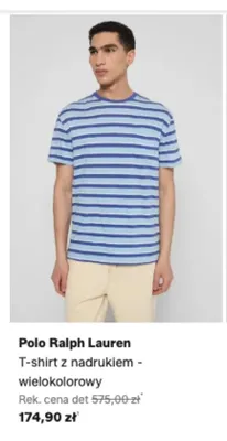 T-shirt z nadrukiem wielokolorowy Polo Ralph Lauren promocja w Lounge by Zalando