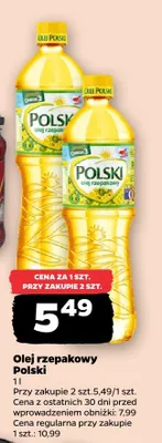 Olej rzepakowy Polski promocja w Netto