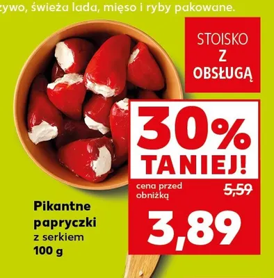 Pikantne papryczki z serkiem promocja w Kaufland