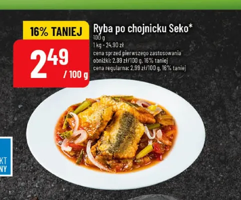 Ryba po chojnicku Seko promocja w POLOmarket