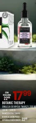 Emulsja Botanic Therapy emulsja do mycia twarzy 200 ml promocja w Drogerie Natura