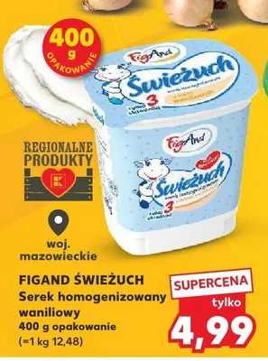 Serek homogenizowany waniliowy promocja w Kaufland