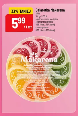Galaretka Makarena Pomorzanka promocja w POLOmarket