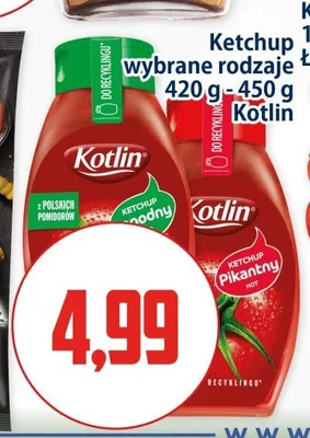 Ketchup Kotlin pikantny promocja w Kupiec