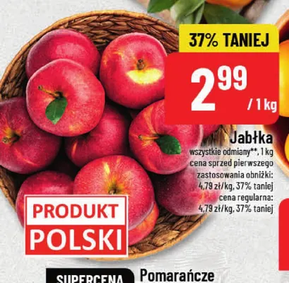 Jabłka promocja w POLOmarket