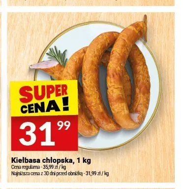 Kiełbasa chłopska Białecki Wędzarnia promocja w Twój Market